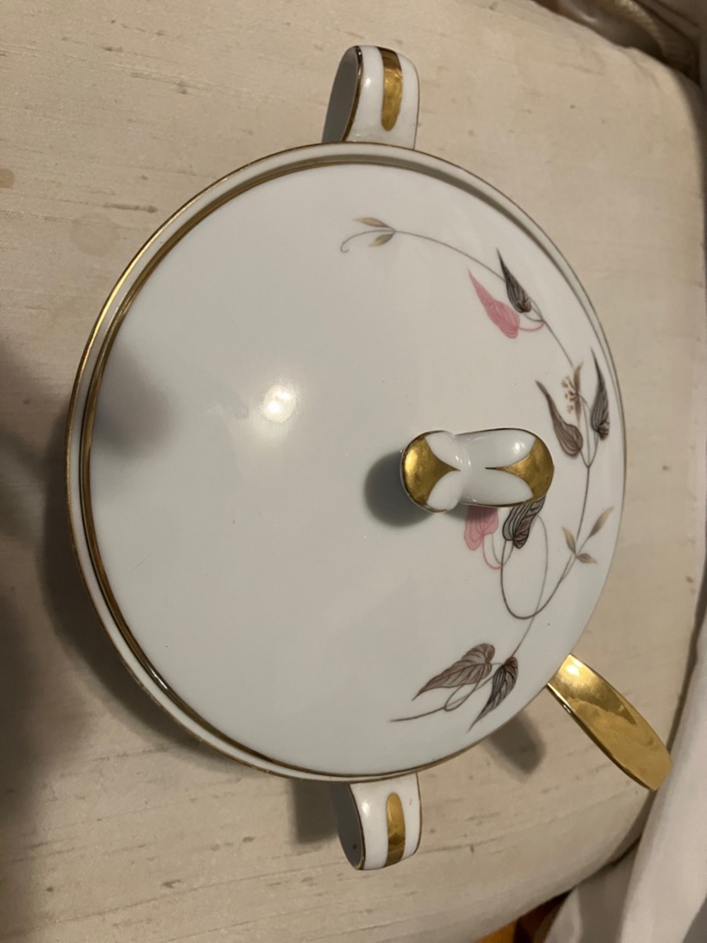 Vintage Noritake China covered dish with cover n golden spoon - Picture 4 of 10